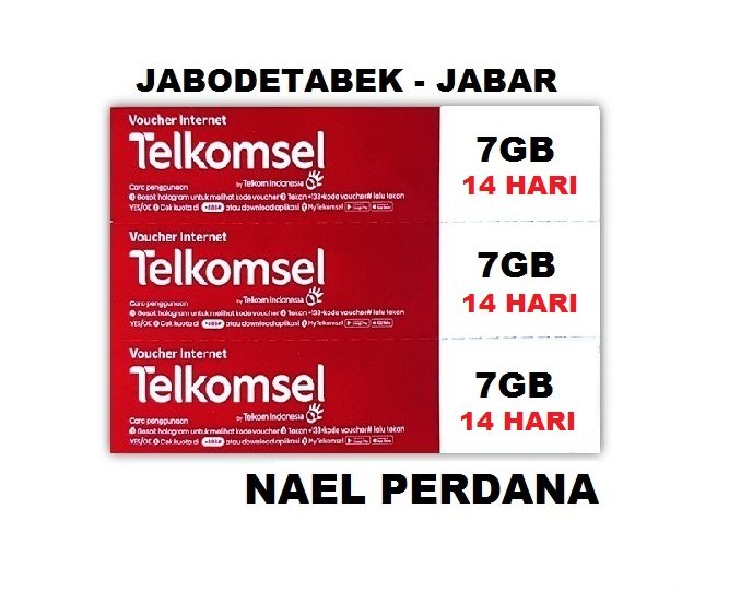 VOUCHER TELKOMSEL 7GB 14HARI